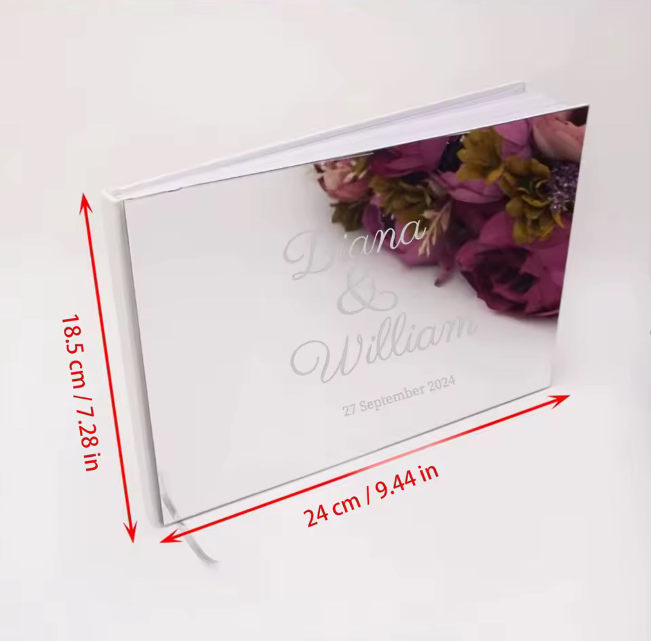 Mirror wedding guest book
