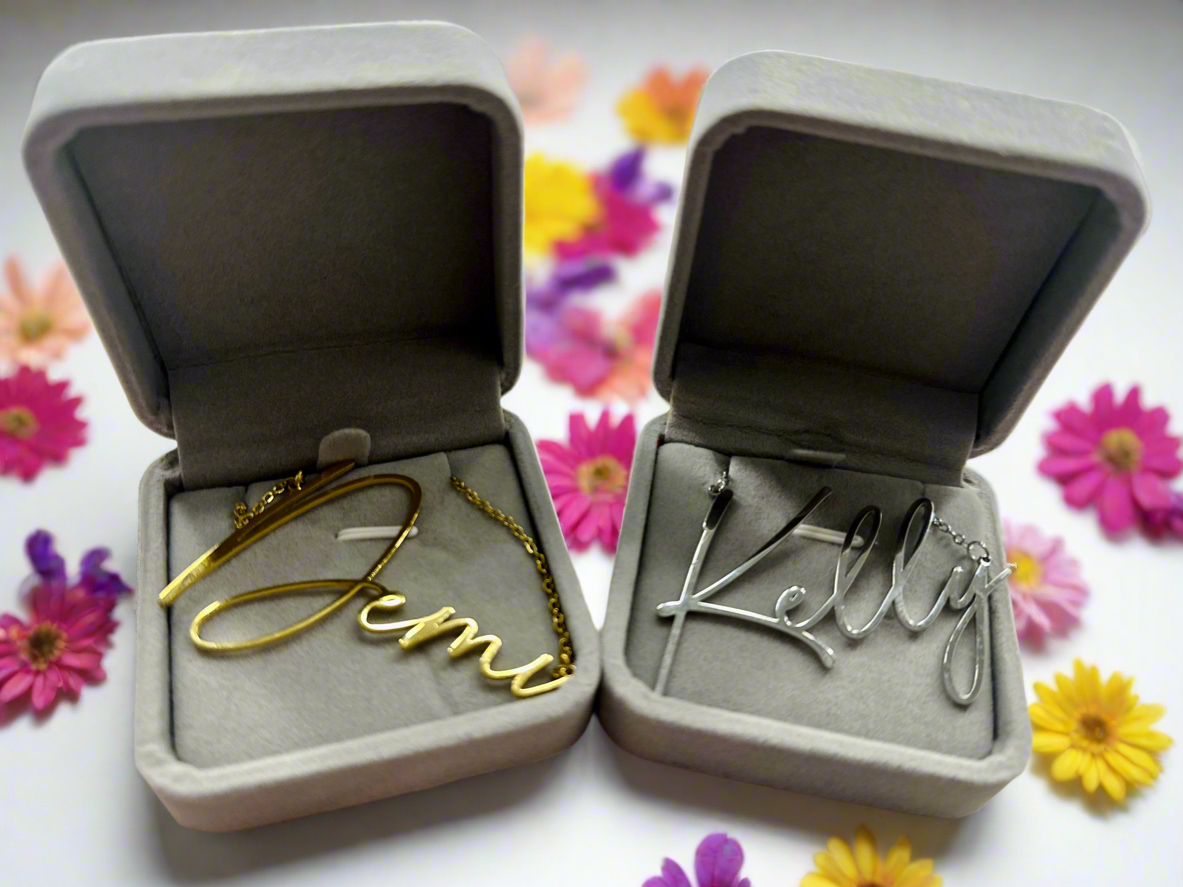 Cursive name necklace