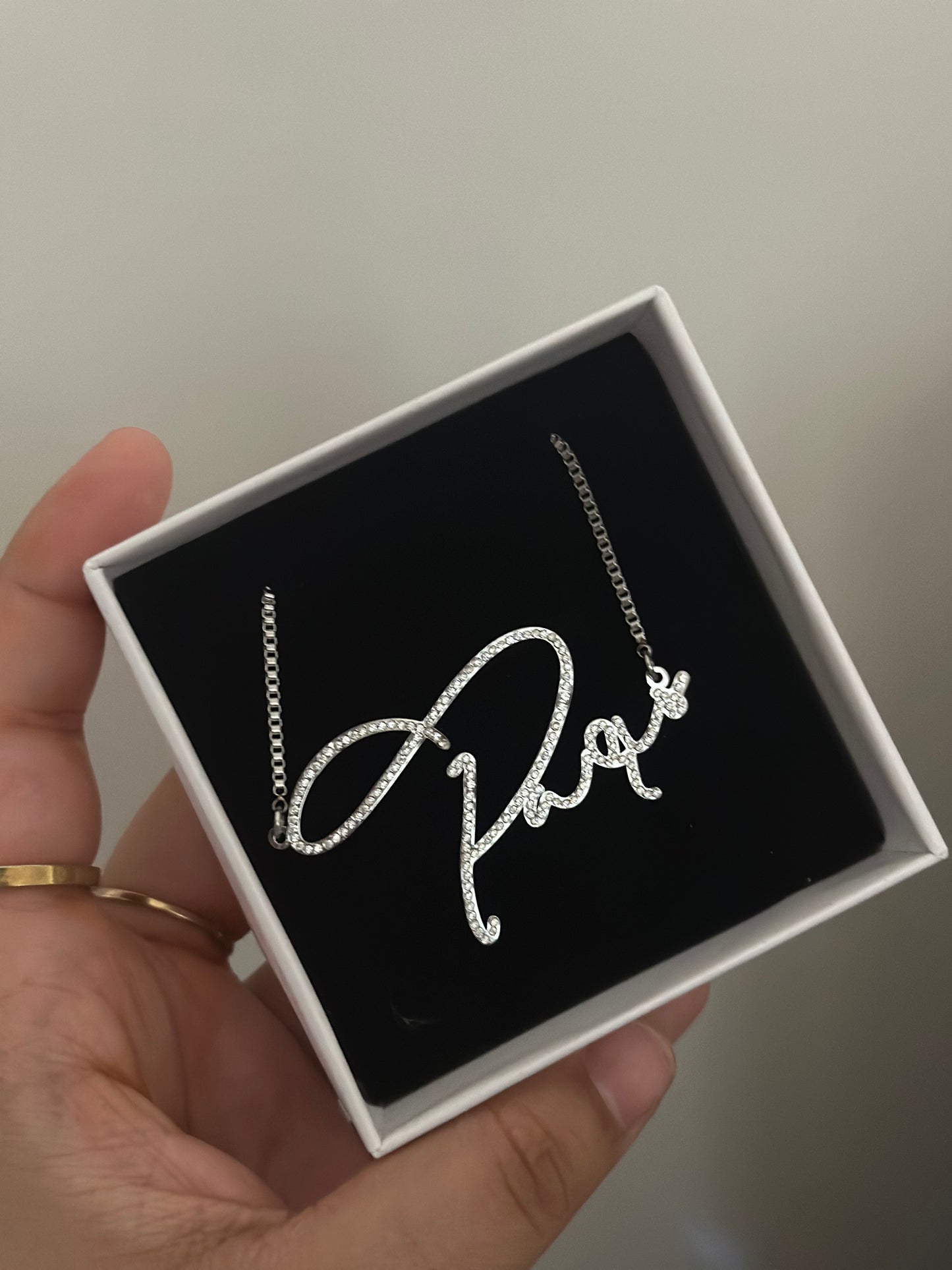 Cursive name necklace