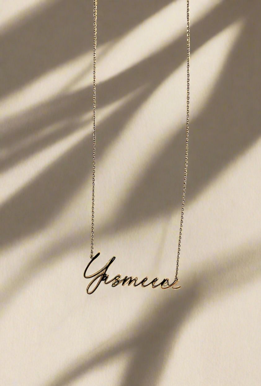 Cursive name necklace