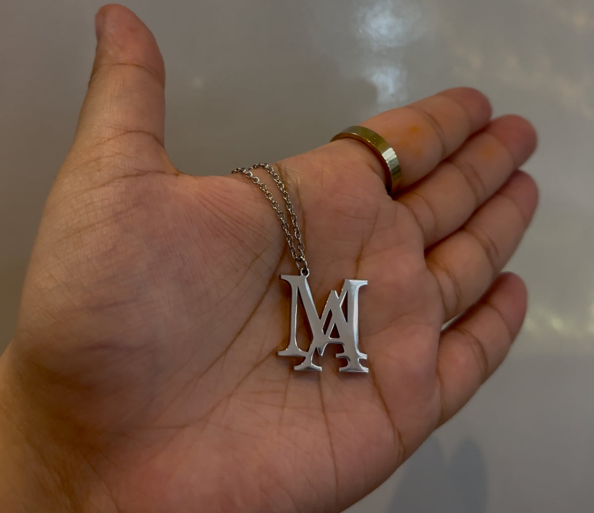 Double initial Necklace