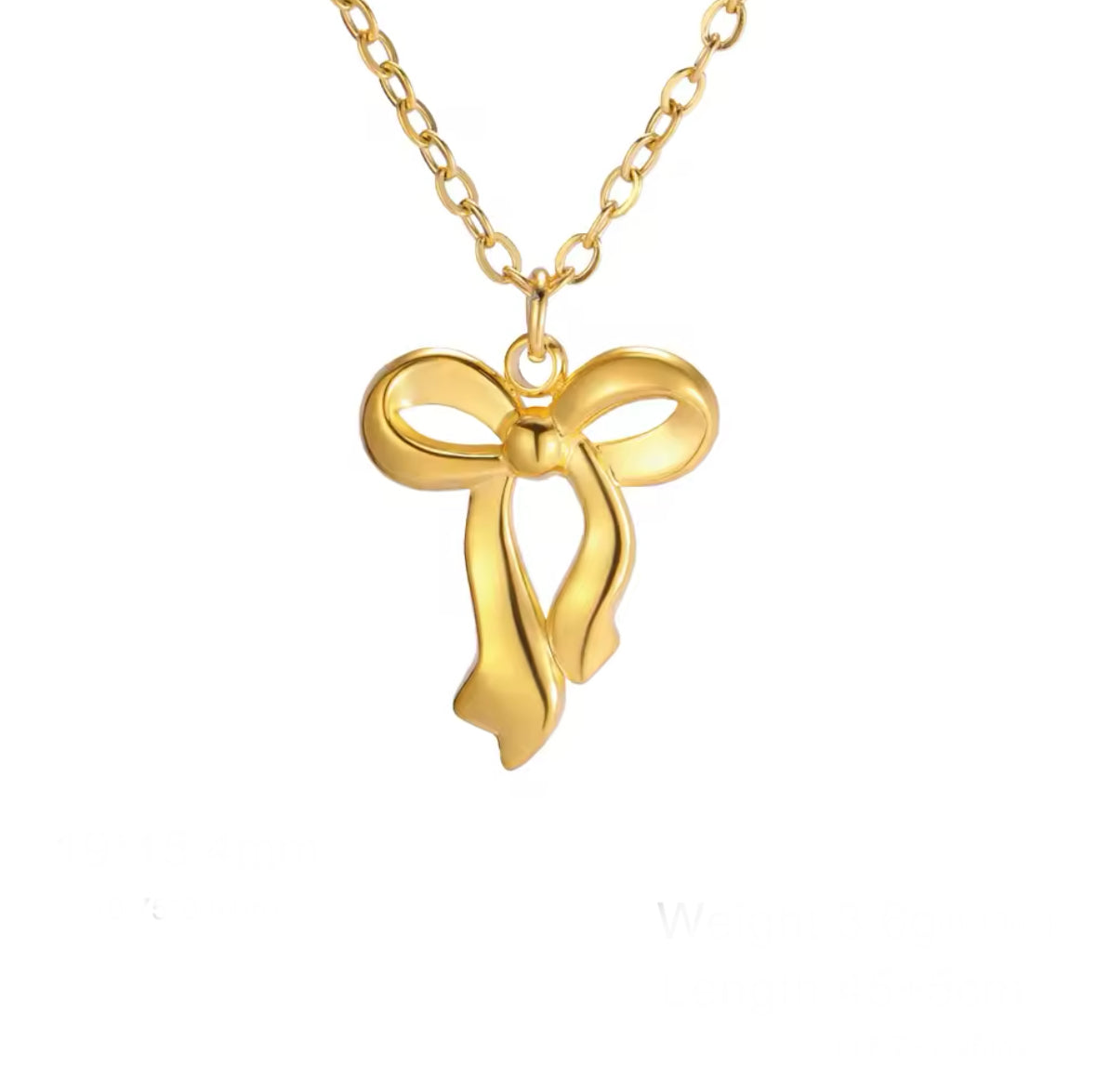 Bow necklace