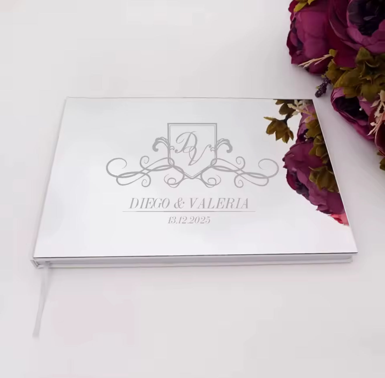 Mirror wedding guest book