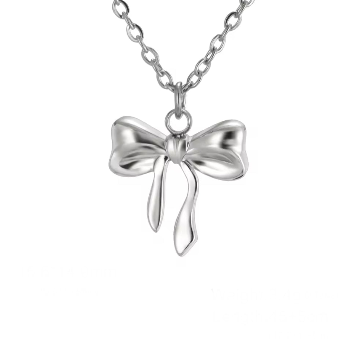 Bow necklace