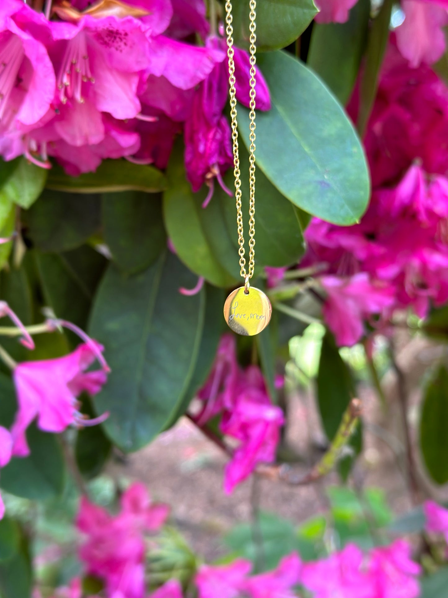 Real Handwriting Necklace